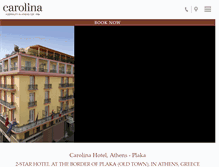 Tablet Screenshot of hotelcarolina.gr